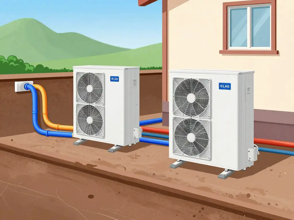 Geothermal energy system producing electricity and heat for a home