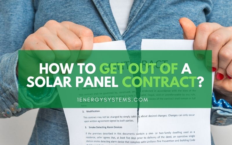 How to Get Out of a Solar Panel Contract?