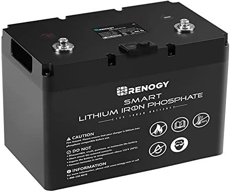 Renogy 12V 100Ah LiFePO4 Deep Cycle Lithium Battery