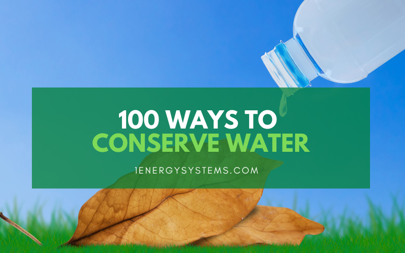 100 Ways to Conserve Water