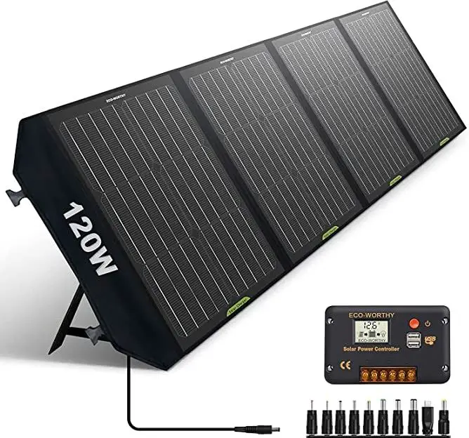 ECO-WORTHY 120W Foldable Solar Panel