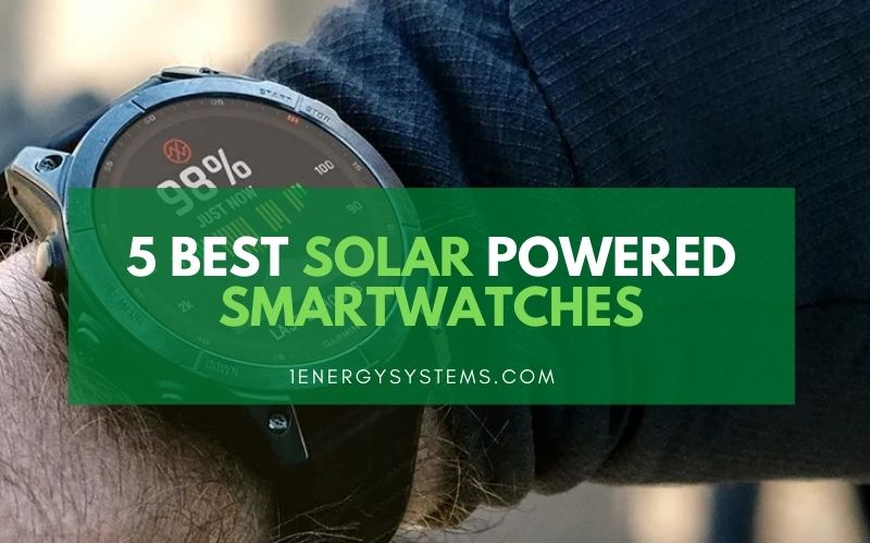 5 best solar powered smartwatches