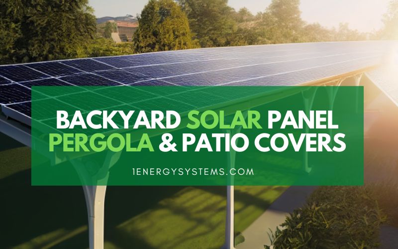 Backyard Solar Panel Pergola