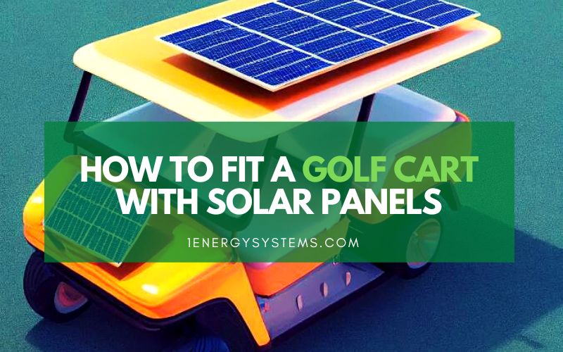 Golf Cart with Solar Panels
