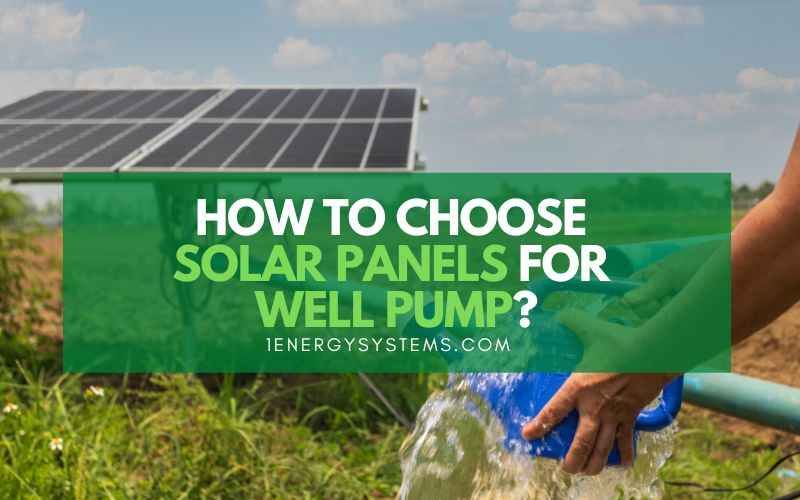 solar panels for well pump