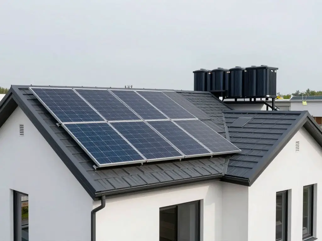Home using renewable energy to achieve stable electricity bills