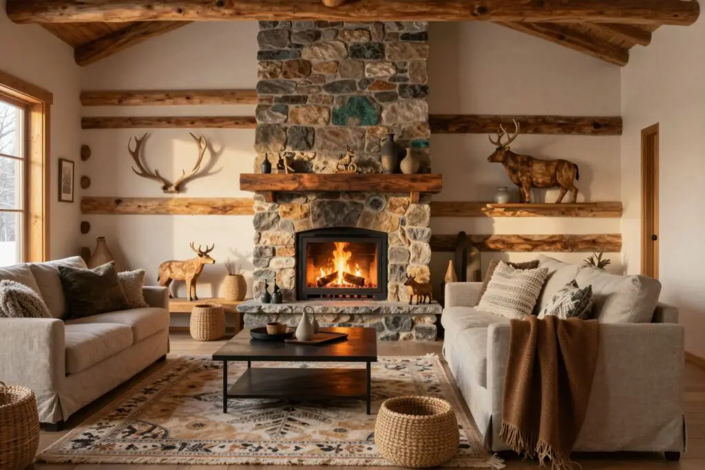 Featured image for: 10 Rustic Cabin Decor Ideas That Instantly Make Your Home Feel Like a Cozy Mountain Retreat