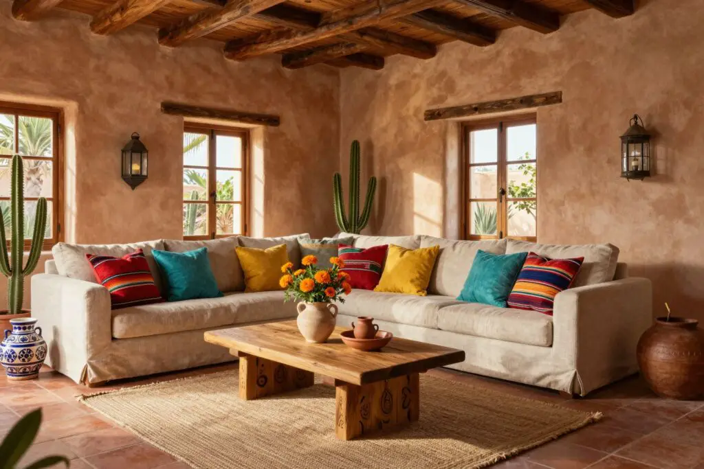 Featured image for: 13 Rustic Mexican Home Decor Ideas That Instantly Add Warmth, Color & Hacienda Charm
