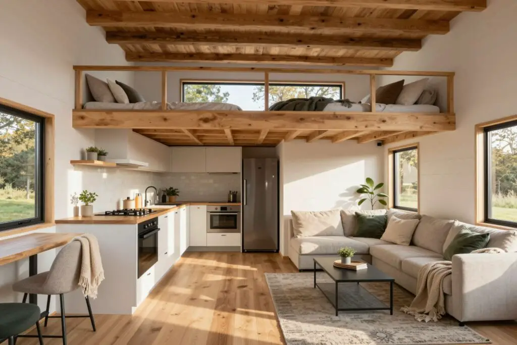 Featured image for: 15 Off Grid Tiny House Interior Ideas That Make Small Spaces Feel Luxe