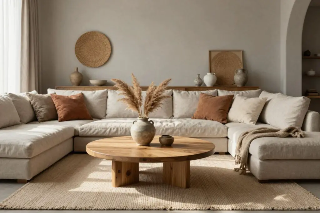 Featured image for: 22 Cozy Earthy Living Room Ideas That Feel Warm, Layered & Effortlessly Inviting