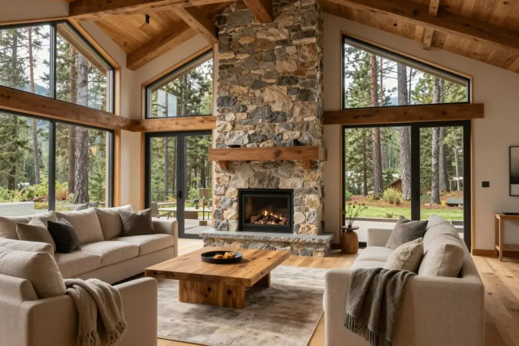 Featured image for: 22 Mountain Cabin Aesthetic Interiors for the Ultimate Rustic Home Renovation