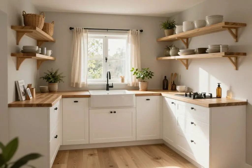 Featured image for: 22 Tiny Home Kitchen Ideas That Make Small Spaces Feel Surprisingly Luxe & Functional