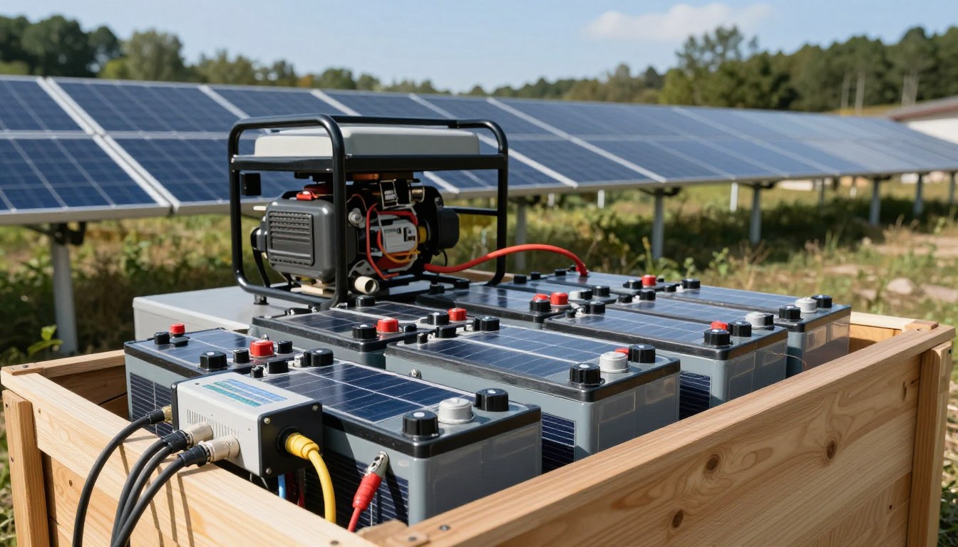 off grid battery setup