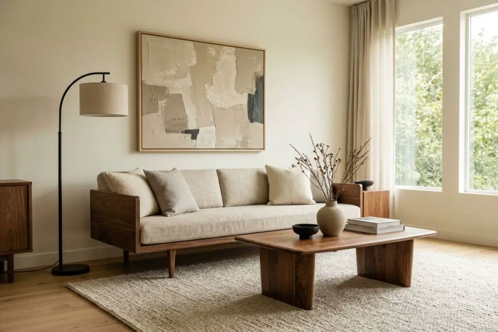 Featured image for: 11 Mid-Century Modern Minimalist Living Room Ideas