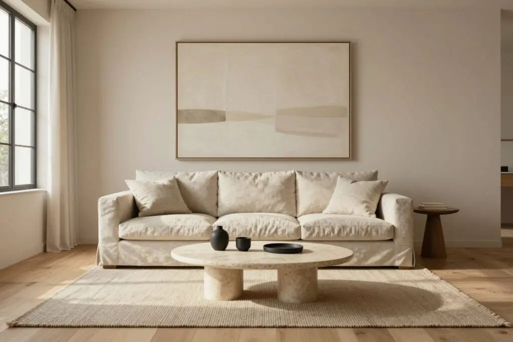 Featured image for: 12 Clean Minimalist Living Room Ideas for a Clutter-Free Home