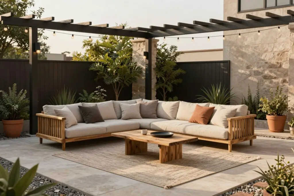 Featured image for: 19 Back Patio Ideas on a Budget That Look Expensive & Cozy