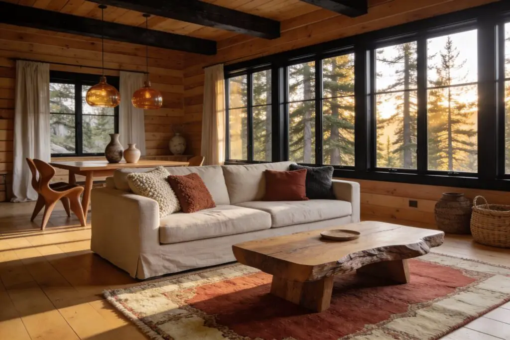 Featured image for: 19 Rustic Modern Cabin Interior Ideas for a Cozy and Stylish Retreat
