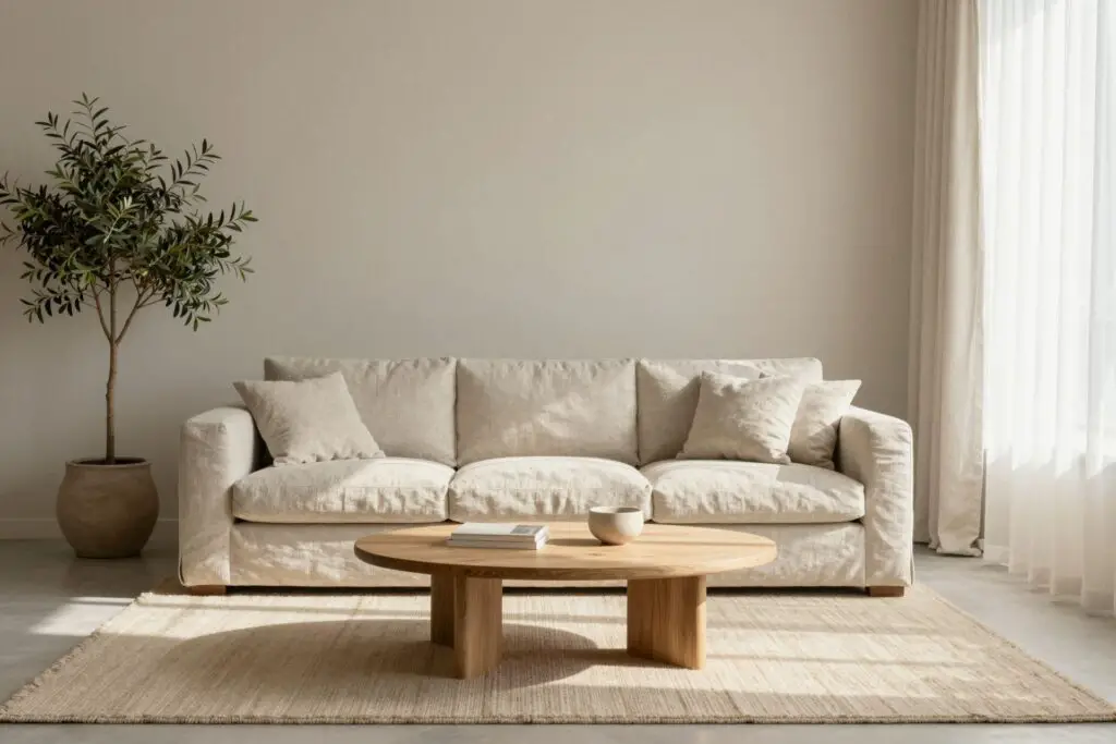 Featured image for: 20 Minimalist Sofa Living Room Ideas with a Modern Couch