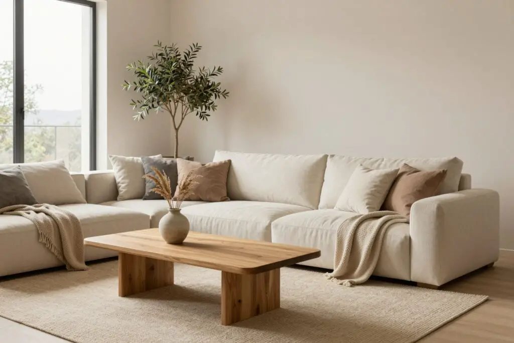 Featured image for: 20 Warm Minimalist Living Room Ideas for a Cozy Earthy Home