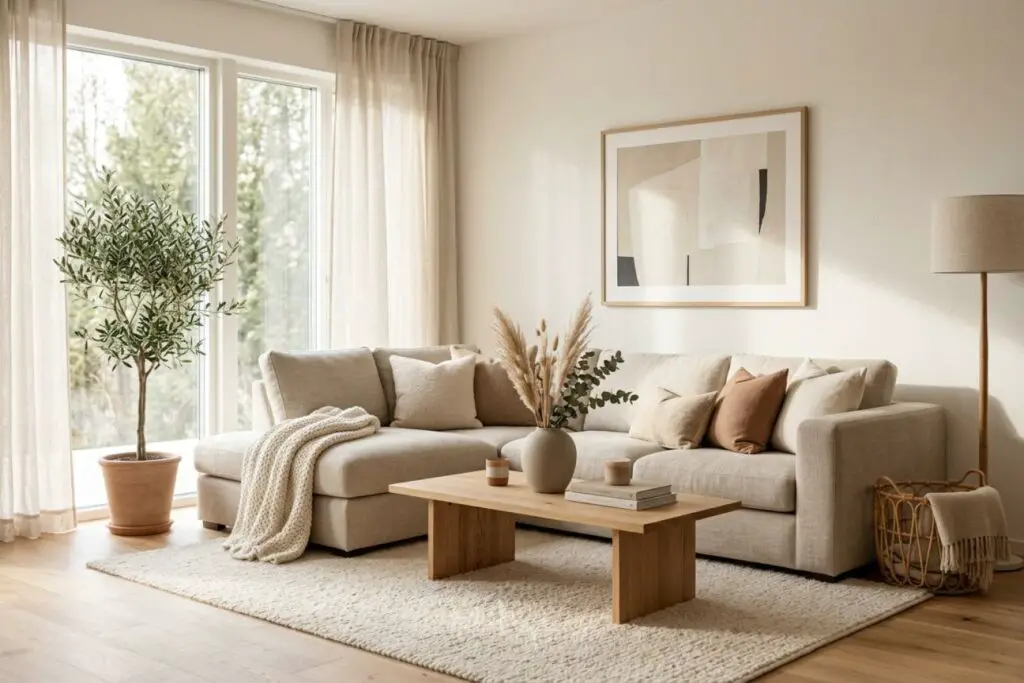 Featured image for: 20 Warm Minimalist Living Room Ideas That Feel Calm
