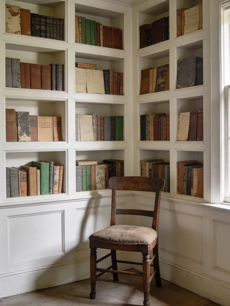 Mini Library In Bedroom