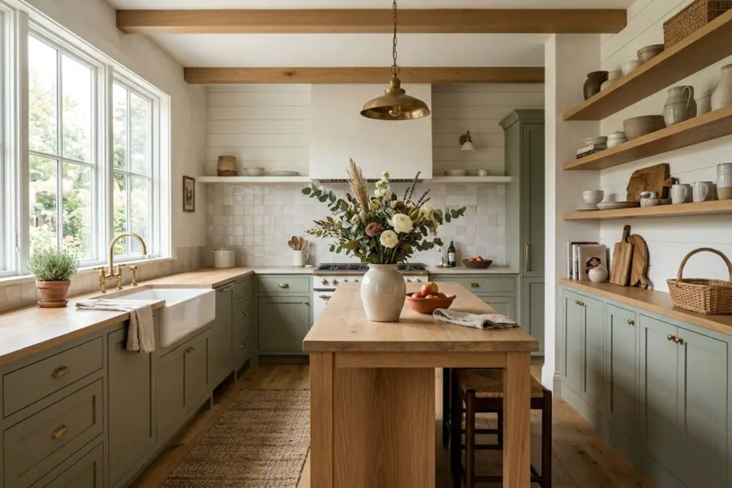 Featured image for: 10 Colorful Farmhouse Kitchen Ideas with a Cheerful Twist