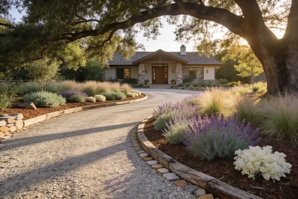 Featured image for: 10 Gravel Driveway Landscaping Ideas That Look Natural and Elegant