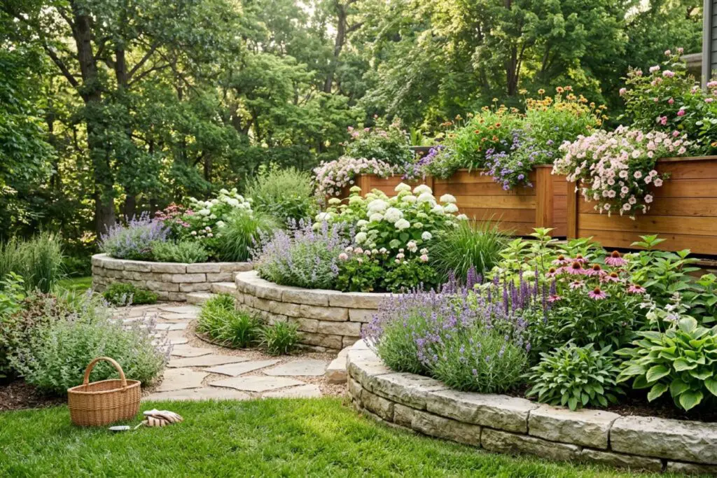 Featured image for: 10 Layered Flower Bed Ideas for Depth & Visual Interest