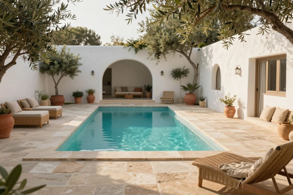 Featured image for: 10 Mediterranean Backyard Ideas Pools That Feel Coastal