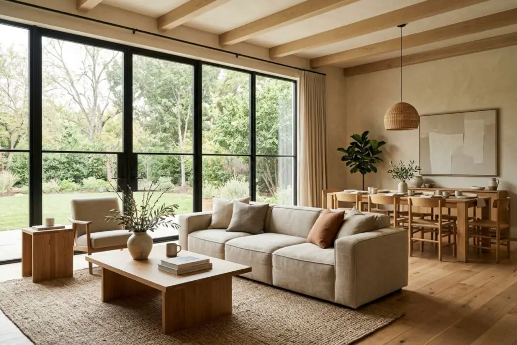 Featured image for: 10 Minimalist Living Room With Dining Area Layout Ideas