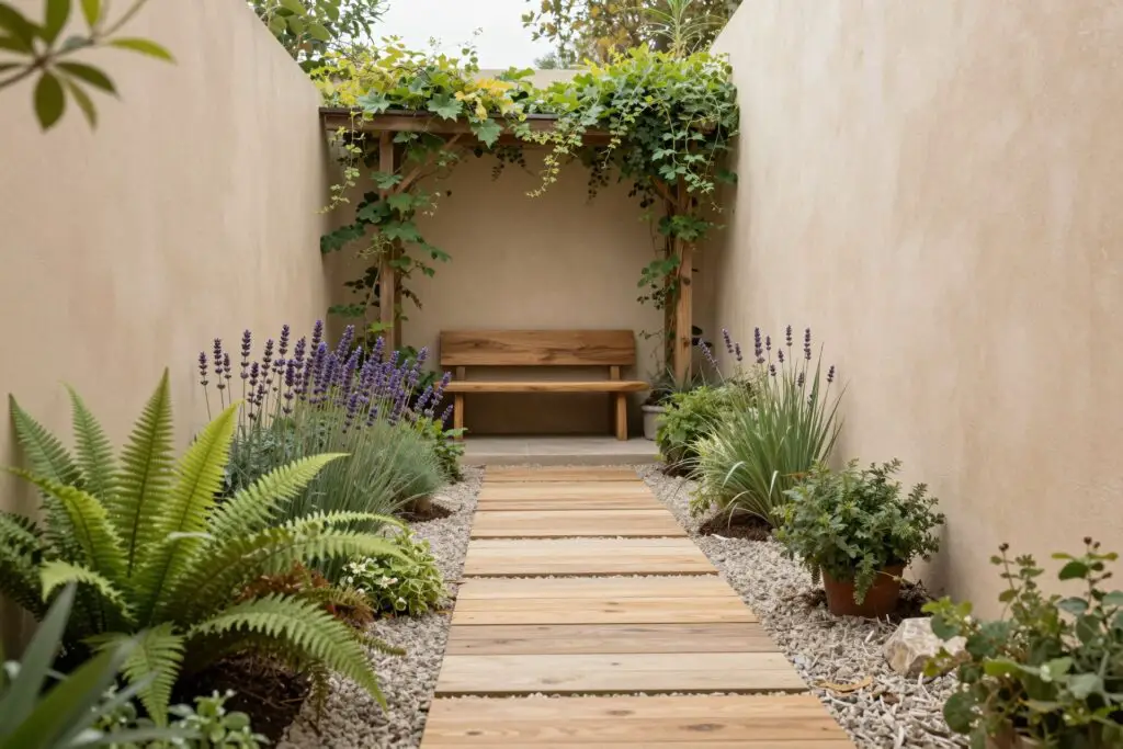 Featured image for: 10 Narrow Garden Ideas That Turn Tiny Spaces Into Lush, Dreamy Retreats