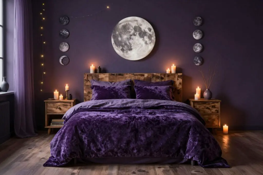 Featured image for: 10 Purple Witchy Bedroom Ideas That Feel Magical