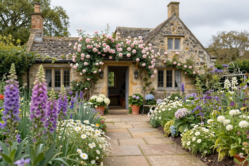 Featured image for: 10 Small English Garden Ideas That Feel Fairytale-Worthy