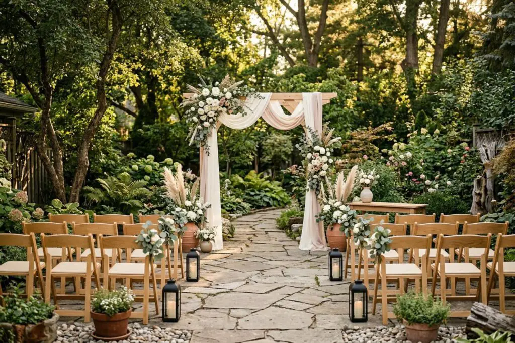 Featured image for: 10 Small Garden Wedding Ideas for an Intimate Backyard Celebration