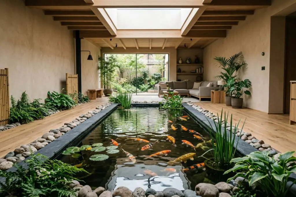 Featured image for: 10 Stunning Indoor Fish Pond Ideas for a Peaceful Home Vibe