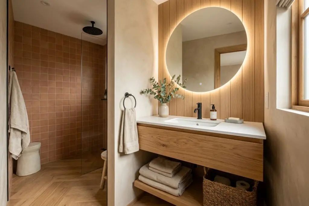 Featured image for: 10 Tiny Bathroom Ideas That Maximize Style, Storage & Space Instantly
