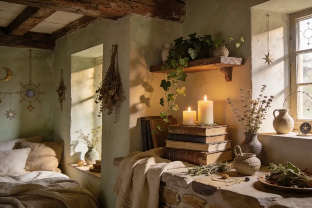 Featured image for: 10 Witchy Cottagecore Ideas for a Cozy Magical Home