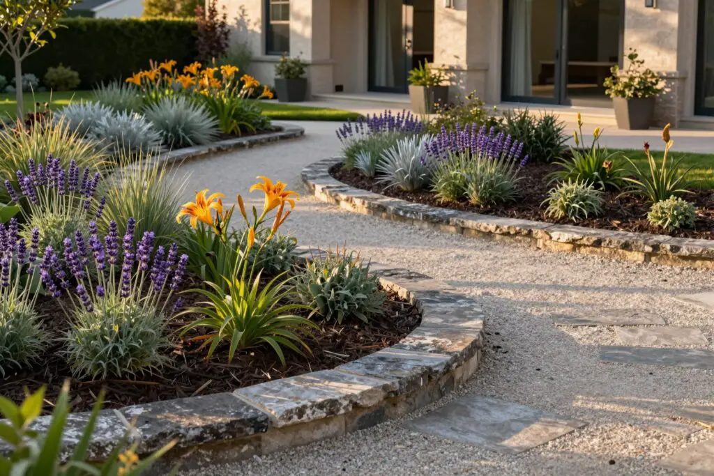 Featured image for: 21 Low-Maintenance Flower Bed Designs for a High-End Look with Zero Effort
