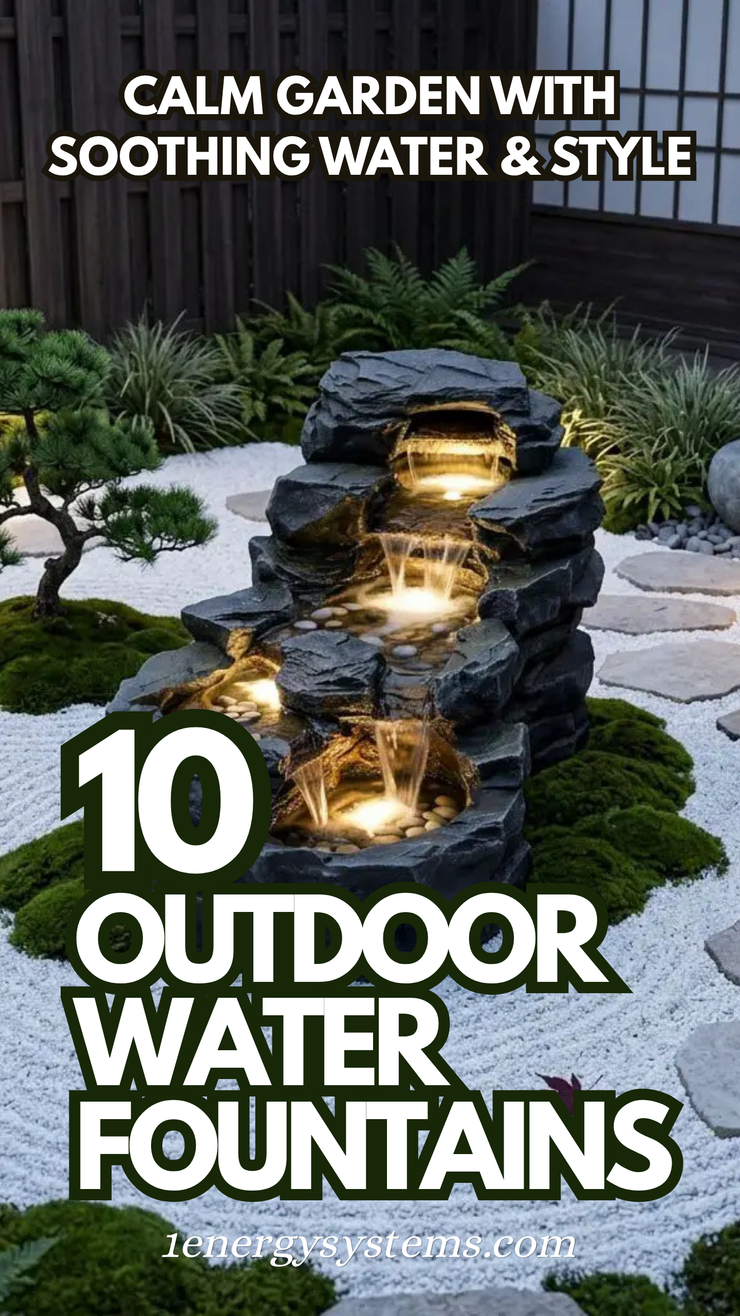 Outdoor Water Fountain Ideas