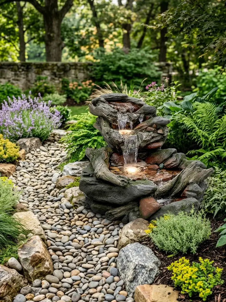 small rock garden