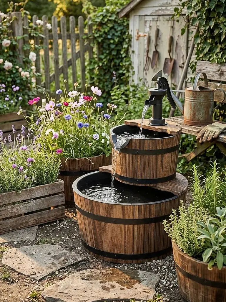Wooden Water Fountain Ideas