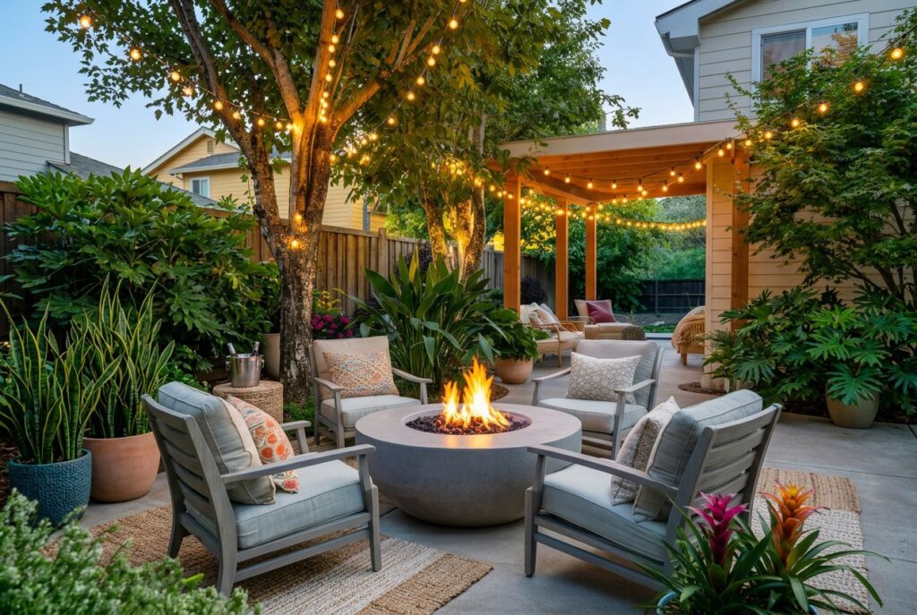 Featured image for: 10 Backyard Fire Pit Ideas for a Cozy and Stylish Outdoor Retreat