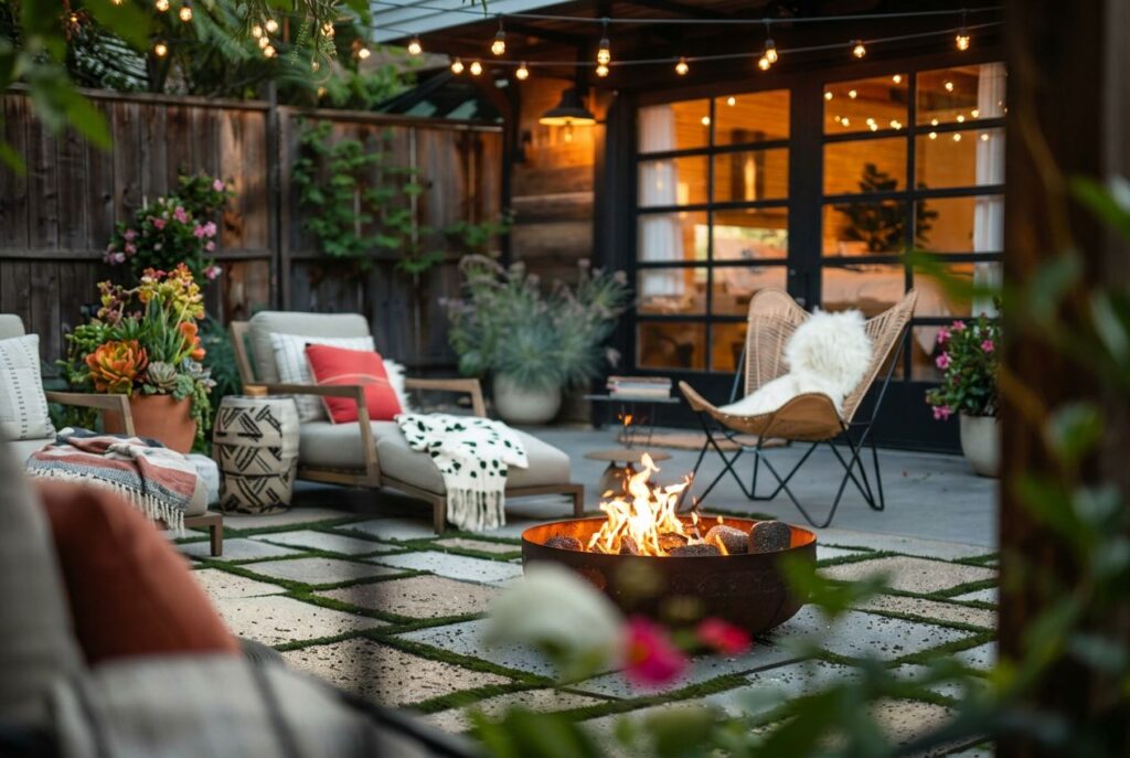 Featured image for: 10 Backyard Fire Pit Lounge Area Ideas for Ultimate Outdoor Comfort