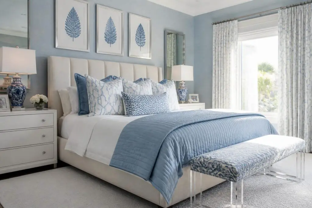 Featured image for: 10 Blue and White Bedroom Ideas for a Fresh, Serene Retreat