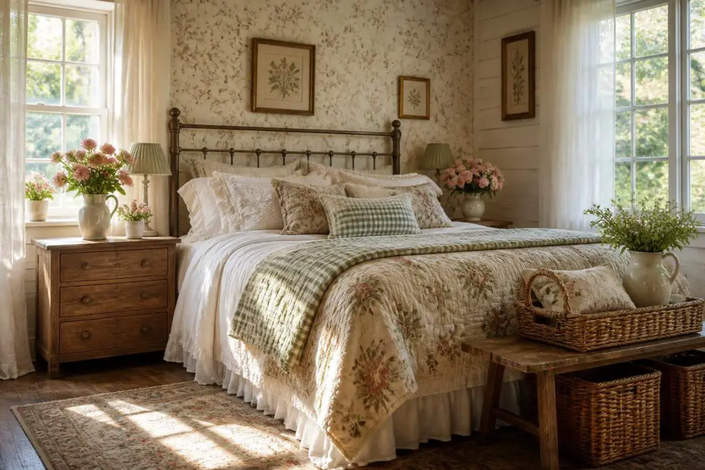Featured image for: 10 Floral Cottage Bedroom Ideas Straight from Pinterest