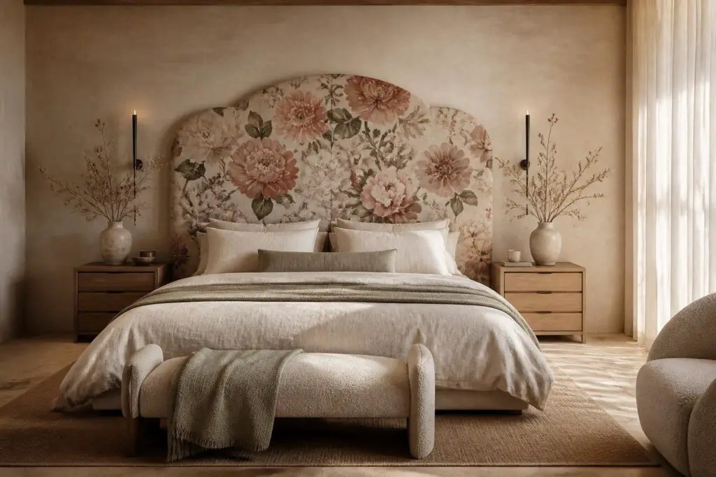 Featured image for: 10 Floral Headboard Bedroom Ideas That Make Your Space Feel Like a Boutique Retreat