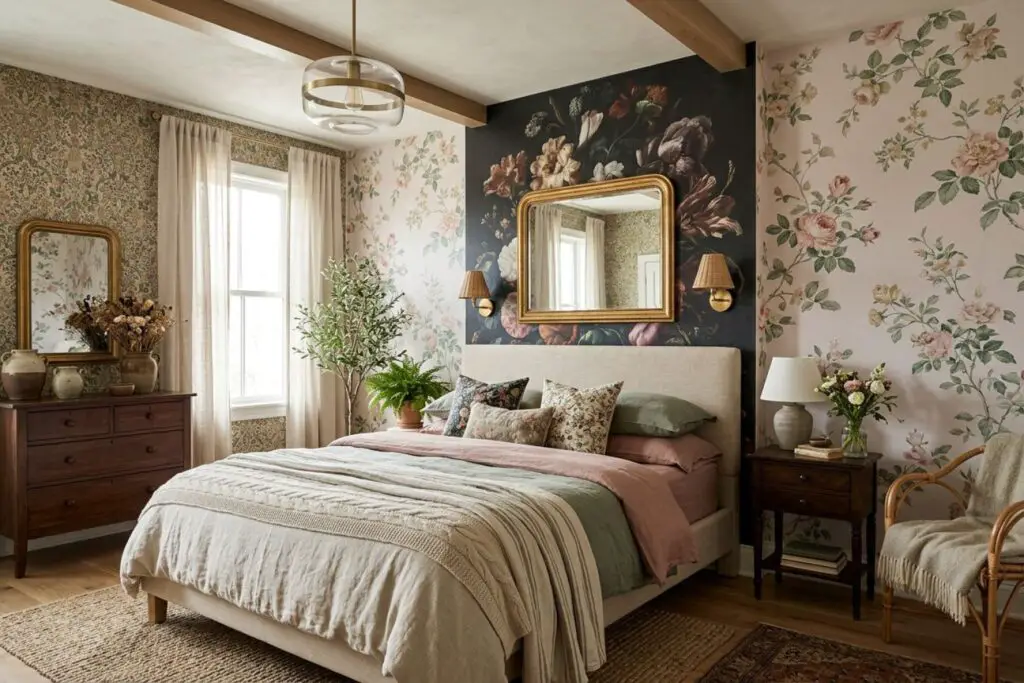 Featured image for: 10 Floral Wallpaper Bedroom Ideas That Instantly Transform a Room