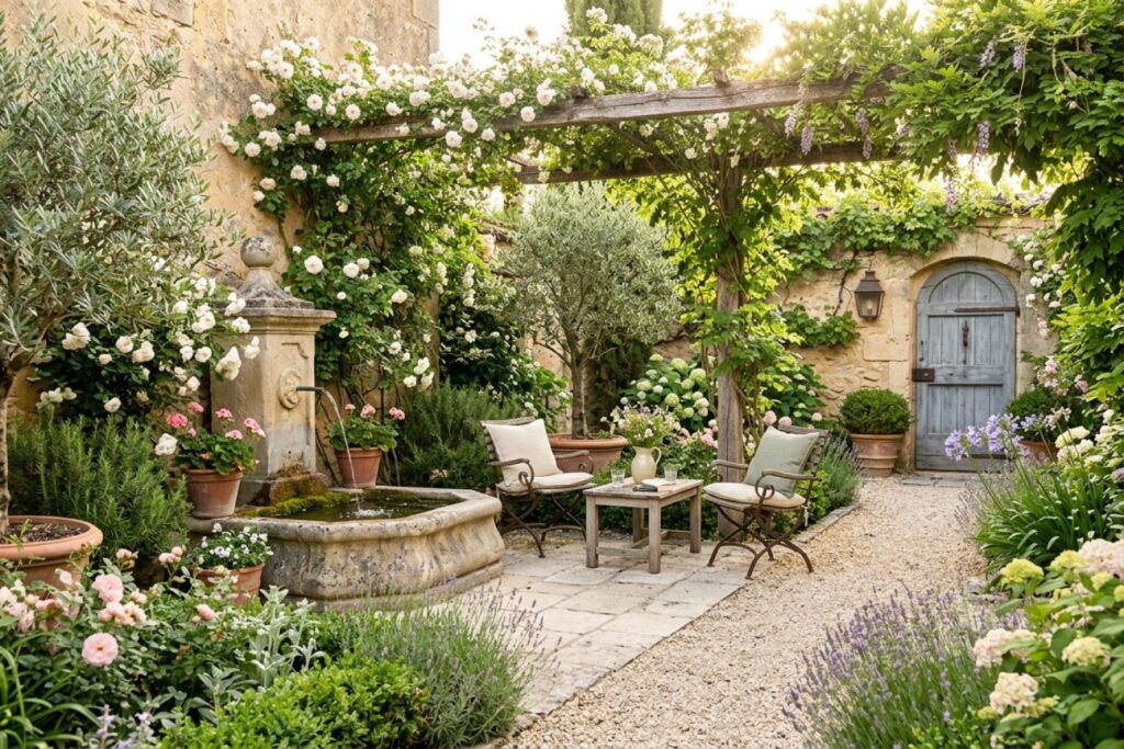 Featured image for: 10 French Courtyard Garden Ideas That Feel Elegant and Timeless