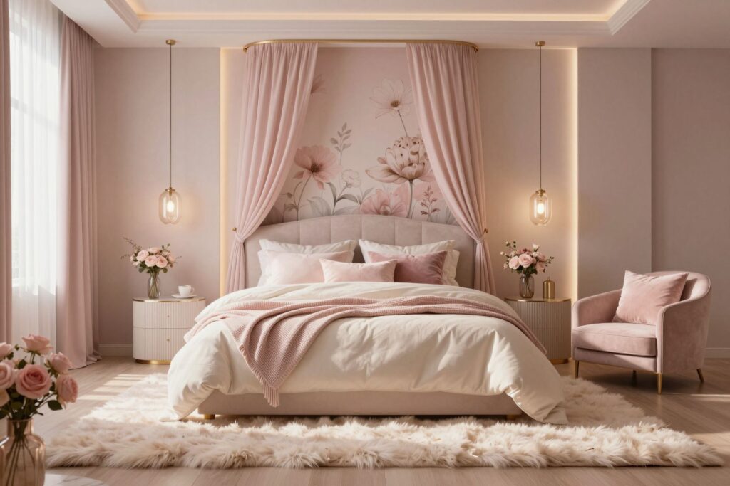 Featured image for: 10 Girly Pink Bedroom Ideas Full of Personality