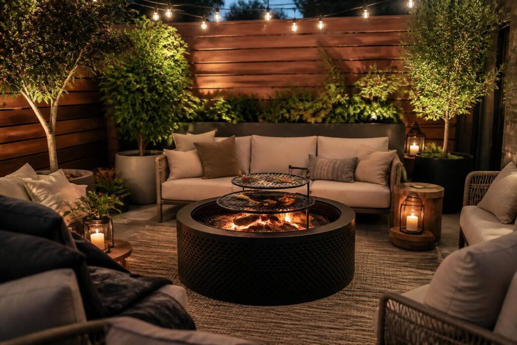 Featured image for: 10 Metal Fire Pit Ideas for Stunning and Cozy Outdoor Spaces